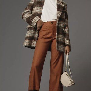 Maeve Colette Cropped Wide-Leg Linen Pants